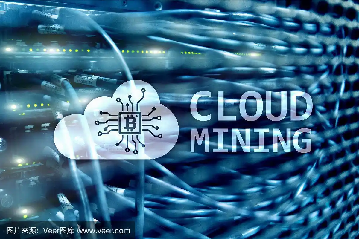 An advanced mining rig operating in a green energy setup, showcasing technology and sustainability