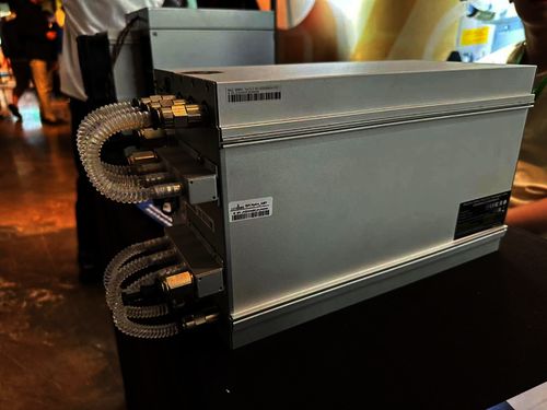 High-efficiency Bitcoin mining rig equipped with advanced power management