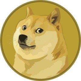 Visual representation of Dogecoin with an engaging backdrop